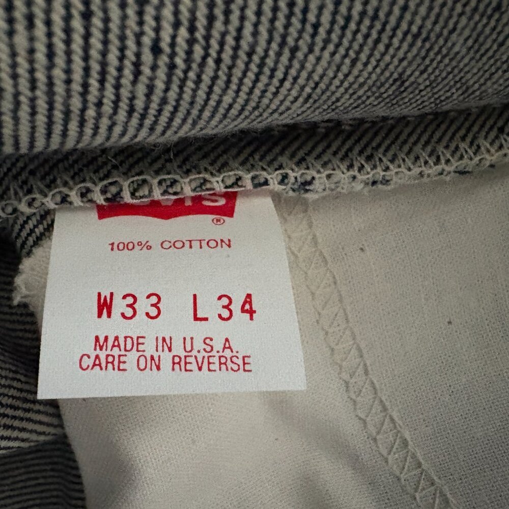 NEW Vintage Mens Levis 583 Regular Fit Blue Denim Jeans 33 X 34 USA Made - Picture 8 of 15